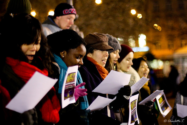 Caroling in Jackson Square